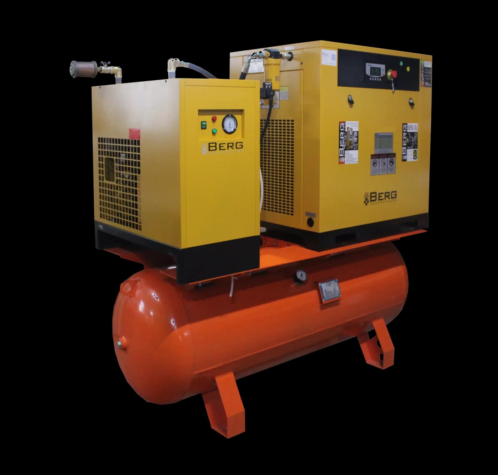 Винтовой компрессор BERG ВК-22РО-500, 16 бар (16 бар, IP 55)